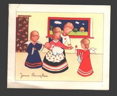 James Pennyless - Double Card - Children / Enfants / Kinder - Naïf / Naive - Ca 11,1 X 9,2 Cm - Pennyless, James
