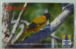 SRI LANKA - GPT - 21SRLC  - Rs 100 - Black Headed Oriole - Mint Blister - Sri Lanka (Ceylon)