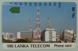 SRI LANKA - Anritsu -  Telecom Building - Rs. 500 - Used - Sri Lanka (Ceilán)