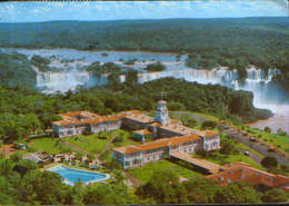 Brazil - Postcard Circulated In 1979 -  Foz Do Iguacu - Aerial View Of Iguacu Falls Grand Hotel   -  2/scans - Curitiba