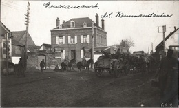 ! [59] - Gouzeaucourt, Fotokarte, Carte Photo Militaire Allemande, Kommandantur, Guerre 14-18, 1. Weltkrieg, France Nord - Altri & Non Classificati