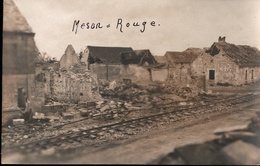 ! Meson Rouge, 1. Weltkrieg, Seltenes Foto, Feldbahn, Photo, Guerre, Frankreich, 1914-1918 - Treinen