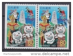 Japan - Japon 2000 Yvert 2854a, Osaka World Folkloric Festival - Pair From Booklet - MNH - Unused Stamps