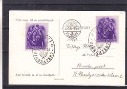 Hongrie - Carte Postale De 1938 - Oblit Spéciale Rozsnyo - Exp Vers Budapest - Religieux - Szent Istvan - Lettres & Documents