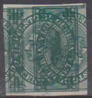 SPAIN - 1876 Rare IMPERF King Alfonso "DOUBLE AND INVERTED" Print. Scott MR5. Mint No Gum - Neufs