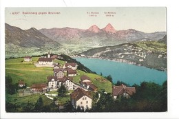 21538 - Seelisberg Gegen Brunnen + Cachet Hôtel Löwen Et Vouvry 1912 - Seelisberg