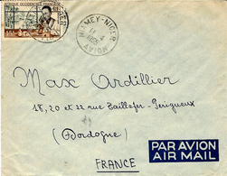 1955- Enveloppe  De NIAMEY - NIGER  / AVION Pour La France - Brieven En Documenten