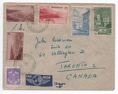 1947 - ENVELOPPE PAR AVION De MONACO Pour TORONTO (CANADA) - Cartas & Documentos