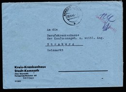 A5944) Bizone Brief Barfrankatur Kemnath Stempel Rot Gebühr Bezahlt - Cartas & Documentos