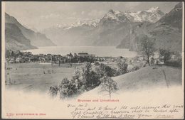 Brunnen Und Urirothstock, Schwyz, 1903 - Photoglob AK - Ingenbohl