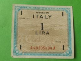 1 Lira 1943 - Occupation Alliés Seconde Guerre Mondiale