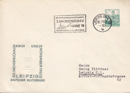 Germany DDR Postal Stationery Ganzsache Wartburg (Eisenach) PRIVATE Print '3. Sachsenschau' LEIPZIG 1962 Cover Brief - Privé Briefomslagen - Gebruikt