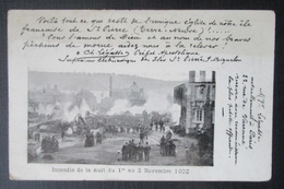 Saint Pierre Miquelon Incendie Eglise Nuit 1 Au 2 Nov 1902 Cpa - Saint-Pierre En Miquelon