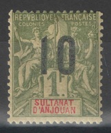 Anjouan - YT 30 * - 1912 - Unused Stamps