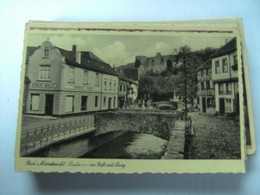 Duitsland Deutschland Nordrhein Westfalen Bad Münstereifel Partie An Der Erft Mit Burg - Bad Muenstereifel