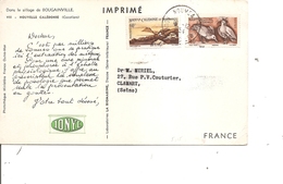 Nouvelle -Calédonie ( Carte De 1954 De Nouméa Vers La France à Voir) - Covers & Documents