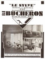 PUB MEUBLES ( ART-DECO )  " AU BUCHERON " 1929 ( 4 ) - Autres & Non Classés