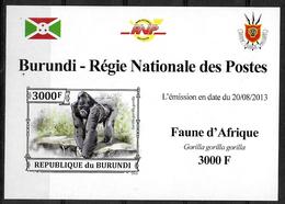 BURUNDI Epreuve De Luxe  N° 2101  * *    NON DENTELE Gorilles - Gorillas