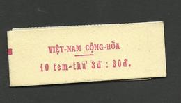 Viêt-Nam YT N° 329**, En Carnet De 10 Timbres, Complet, Cote 205€ - Vietnam