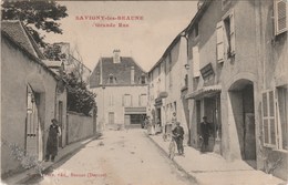 SAVIGNY LES BEAUNES    21 COTE D'OR    CPA   GRANDE RUE - Other & Unclassified