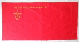 Ex YUGOSLAVIA COMMUNIST PARTY Original Vintage Flag 1980s * Drapeau Flagge Bandiera Croatia Slovenia Bosnia Macedonia - Vlaggen