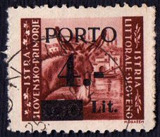 YUGOSLAVIA - ITALIA - TRIESTE - ZONE B - POST. AGENCY  UNIE UNIJE Postmark - 1945 - RARE - Taxe