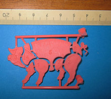 MAIALE PIG PUZZLE Plastic  Vintage - Schweine