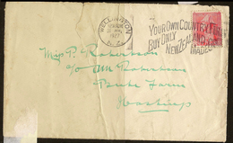 NZ 1927 1d Amiral On Cover U ZZ1321 - Storia Postale