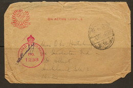 NZ 194? YMCA On Active Service Airmail Letter ZZ1121 - Cartas & Documentos