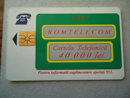 ROMANIA USED CARDS  ADVESTISING - Romania
