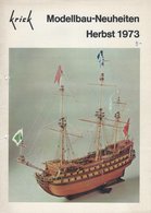 KAT109 Modellprospekt KRICK Modellbau-Neuheitern Herbst 1973 - Literatura & DVD