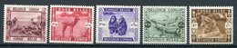 1939  - CONGO BELGA - ANIMALS-   5 VAL.  M.N.H.- LUXE !! - Nuevos