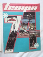 1974 TEMPO YUGOSLAVIA SERBIA SPORT FOOTBALL MAGAZINE NEWSPAPERS WM74 CHAMPIONSHIPS WOMAN HANDBALL Anatoly Karpov CHESS - Andere & Zonder Classificatie