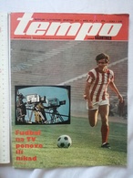 1974 TEMPO YUGOSLAVIA SERBIA SPORT FOOTBALL MAGAZINE NEWSPAPER WM74 ZAIRE  AFRICA HOLEND Renate Stecher BOX MARJAN BENES - Andere & Zonder Classificatie