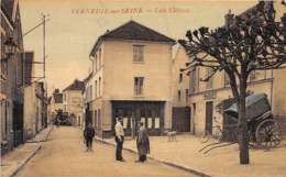 78 - Les Yvelines / Verneuil - 784300 - Café Laforce - Carte Toilée Et Colorisée - Verneuil Sur Seine