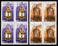 2005 TURKEY THE CLOCKS BLOCK OF 4 MNH ** - Unused Stamps