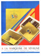 PUB  CHOCOLATS Et CONFISERIES   " MARQUISE De SEVIGNE "   1930 ( 5 ) - Chocolat