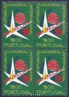 Portugal 1958 Universal & Int Expositio At Brussels - Participação De Portugal Exp. Bruxelas Block Of 4 MNH - 1958 – Brussels (Belgium)