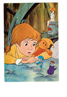 Cpm - WALT DISNEY Productions - Illustration Fillette Souris Rat Boîte Tomato Ours En Peluche Bougie Gouvernail - Disneyland