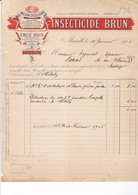 MARSEILLE 1906 / INSECTICIDE BRUN  / EMILE BRUN  / RUE PASTORET ET BUSSY L INDIEN - Droguerie & Parfumerie