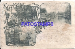 108377 SWITZERLAND GRUSS AUS BALZTHAL ART MULTI VIEW DAMAGED CIRCULATED TO ARGENTINA POSTAL POSTCARD - Thal