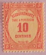 FRANCE TAXE  YT 56 NEUF(*) SANS GOMME  ANNEE 1927/1931 - 1859-1955 Used