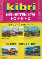 KAT162 Modellbauprospekt KIBRI Neuheiten 1976, H0, N, Z, Deutsch - Littérature & DVD