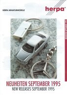 KAT183 Modellprospekt HERPA Miniaturmodelle, September 1995, Deutsch - Littérature & DVD