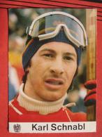 Autogrammkarte Des Schispringers Karl Schnabl (Gold Bei Den Olympischen Winterspielen Innsbruck) 1976 - Sportifs