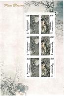 Kyrgyzstan.2011 Plum Blossom. Sheetlet Of 6 (3 Sets). Michel # 672-73 KB - Kirgisistan