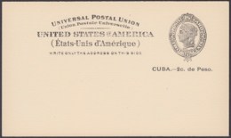 1899-EP-229 CUBA US OCCUPATION. 1899. Ed.40. 2c POSTAL STATIONERY. IMPRESION DEFECTUOSA. - Briefe U. Dokumente