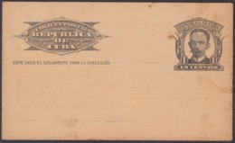 1904-EP-149 CUBA REPUBLICA. 1904. Ed.70. JOSE MARTI POSTAL STATIONERY. 195?. IMPRESO DE LOGIA MASONICA - Covers & Documents