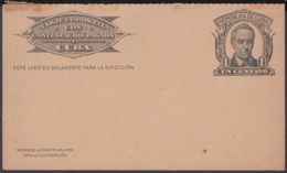 1907-EP-44 CUBA REPUBLICA. 1907. Ed.71b. LUZ Y CABALLERO. POSTAL STATIONERY. TARJETA DE RESPUESTA. - Covers & Documents