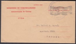 1958-EP-29 CUBA REPUBLICA. ASUNTO OFICIAL. SECRETARIA DE COMUNICACIONES. LISTA DE CORREOS E INFORMACION. - Briefe U. Dokumente